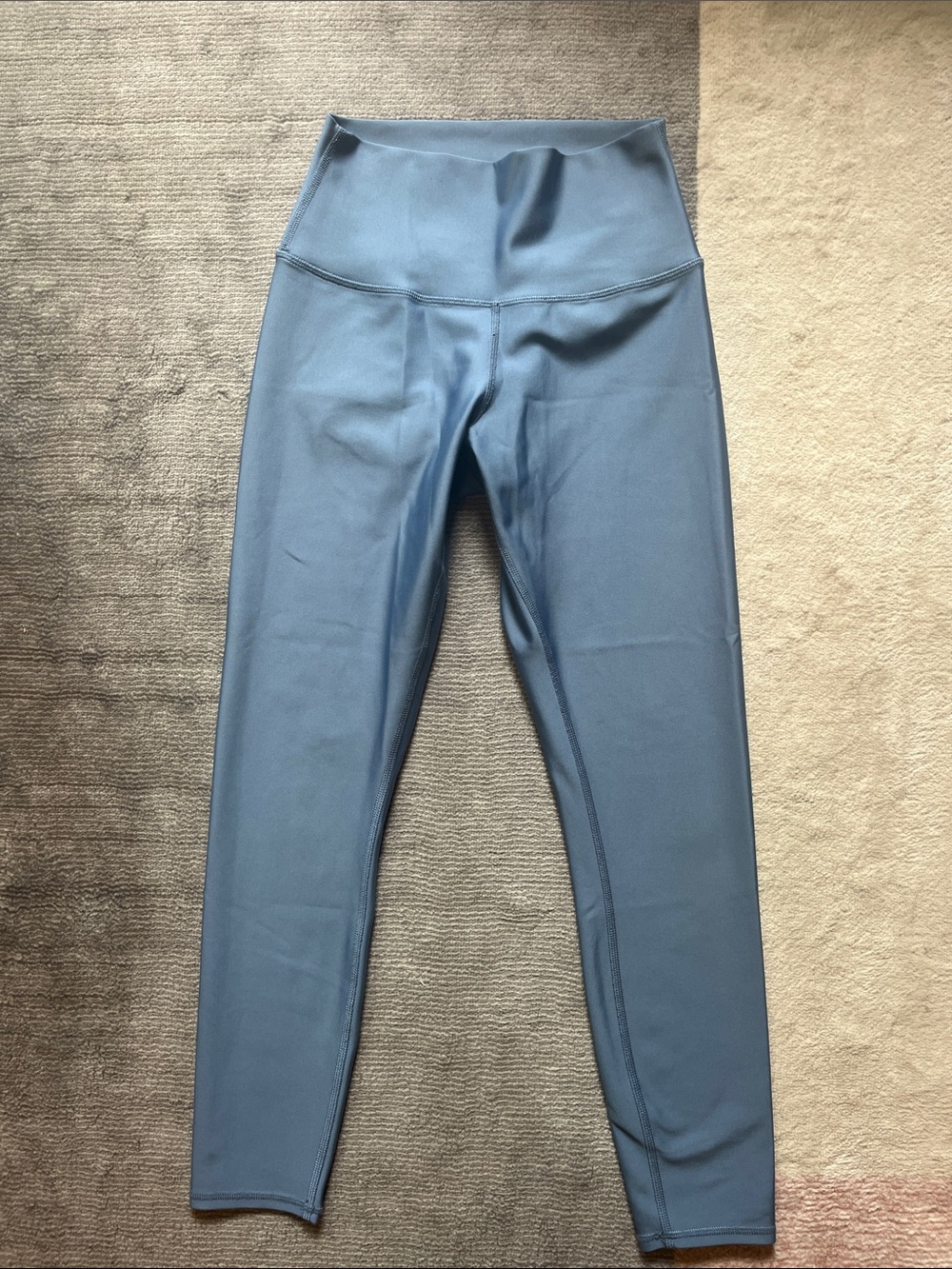High-Waist Active Leggings in Slate Blue